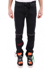 Off-White Jeans OMYA004S188120261020 - SanShopLuxury - -50%, 2018, Abbigliamento, Jeans, Nero, Off-White, Outlet, Primavera/Estate, SS18, Ultimo, Uomo