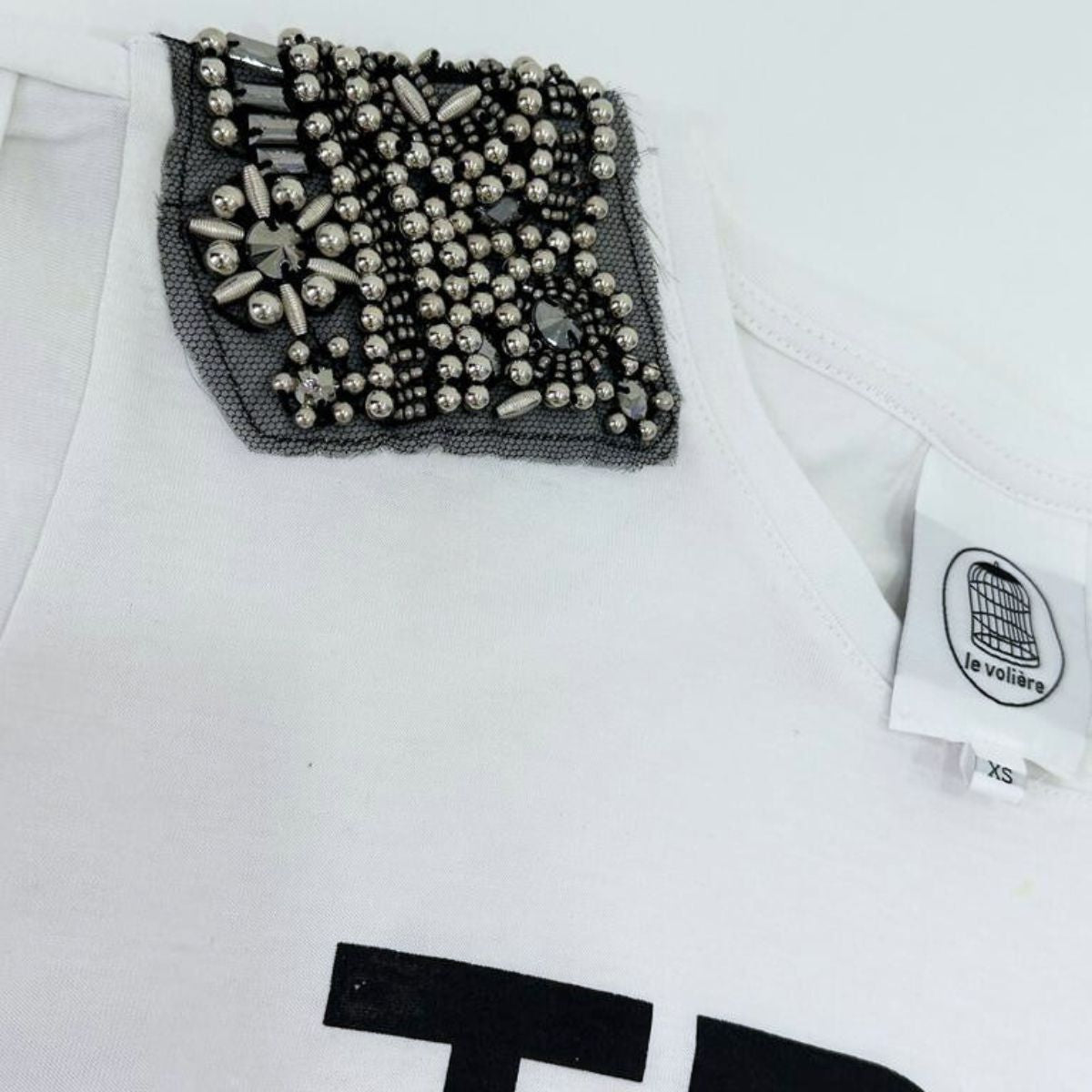 Le Voliere T-Shirt WS16T74SW - SanShopLuxury - -70%, 2016, Abbigliamento, Bianco, Donna, Le Voliere, Outlet, Primavera/Estate, SS16, T-Shirt, Ultimo, XS