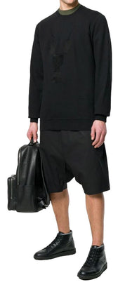 Rick Owens Drkshdw Felpa DU18S3270 FEMB - SanShopLuxury - -50%, 2018, Abbigliamento, Autunno/Inverno, Continuativo, Felpa, Girocollo, M, Nero, Outlet, Primavera/Estate, Rick Owens Drkshdw, S, SS18, Uomo