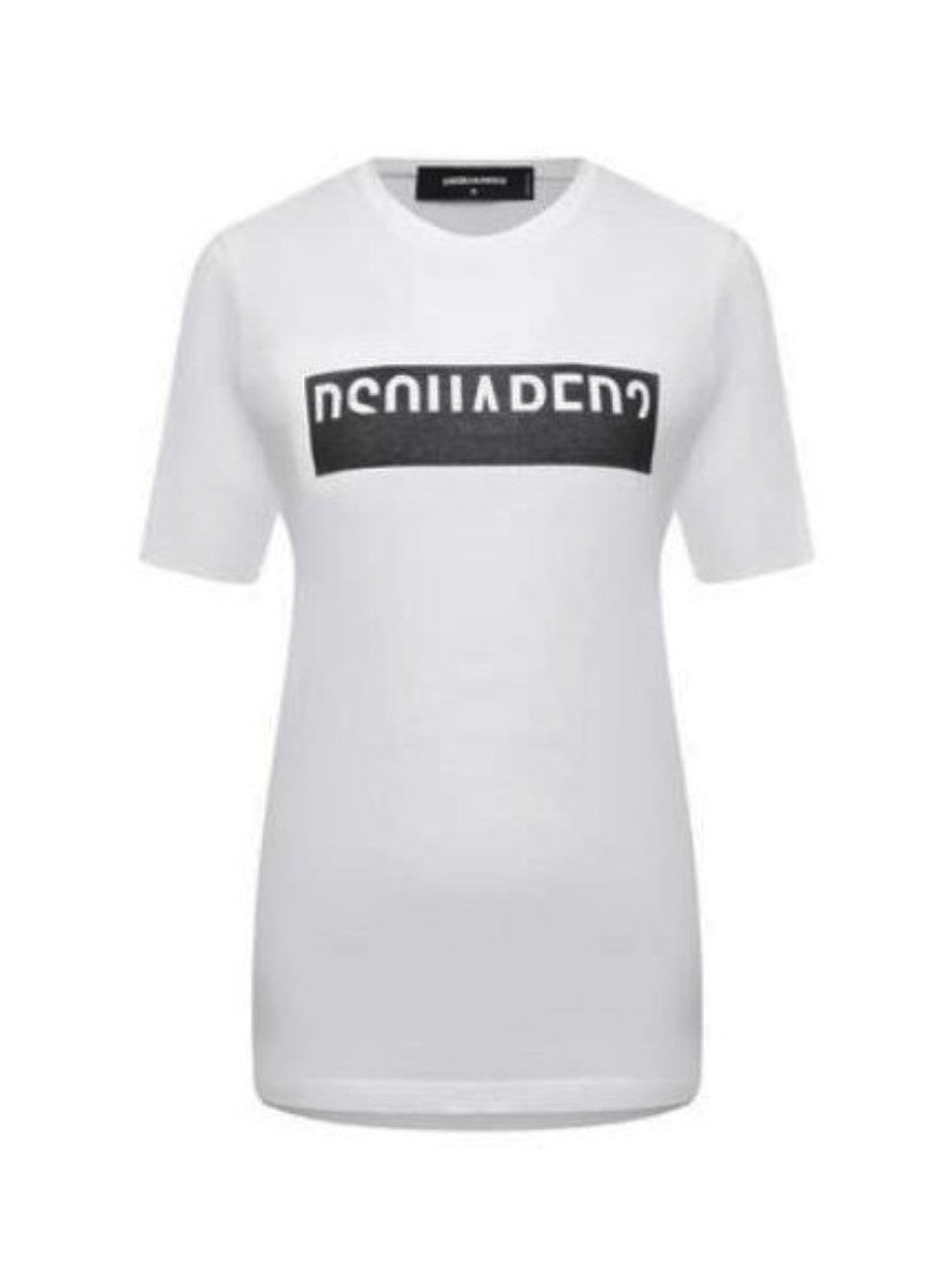 Dsquared2 T-Shirt S75GD0153/S23848100 - SanShopLuxury - -50%, 2021, Abbigliamento, Bianco, Donna, Dsquared2, M, Outlet, Primavera/Estate, SS21, T-Shirt, Ultimo, XL