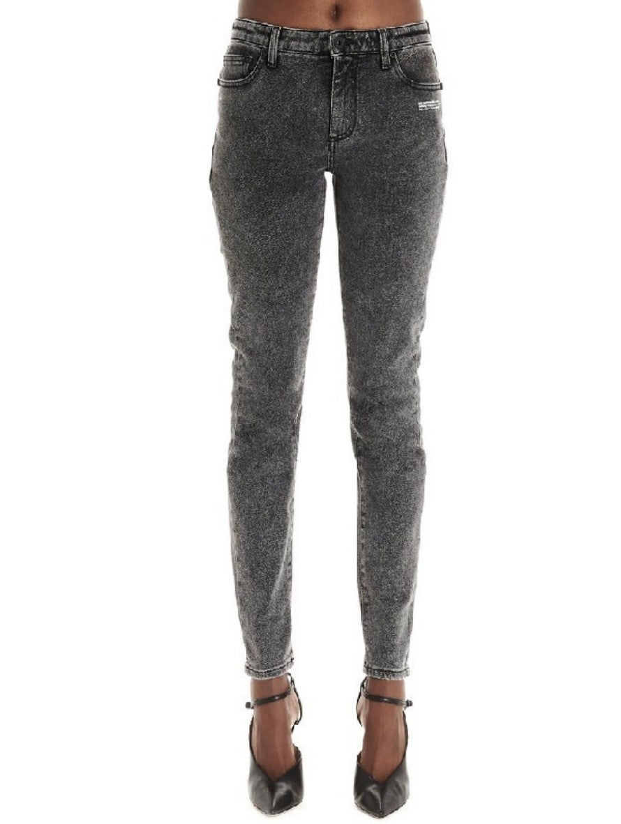 Off-White Jeans OWYA003R20E96068/7500 - SanShopLuxury - -50%, 2020, 40, 44, Abbigliamento, Autunno/Inverno, Continuativo, Donna, Grigio, Jeans, Off-White, Outlet, Primavera/Estate, Skinny, SS20