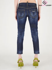 Dsquared2 Jeans S75LB0609 S30685 470 - SanShopLuxury - 2022, 40, 42, 44, Abbigliamento, Autunno/Inverno, Blu, Continuativo, Donna, Dsquared2, Idoneo, Jeans, Outlet, Primavera/Estate, SS22
