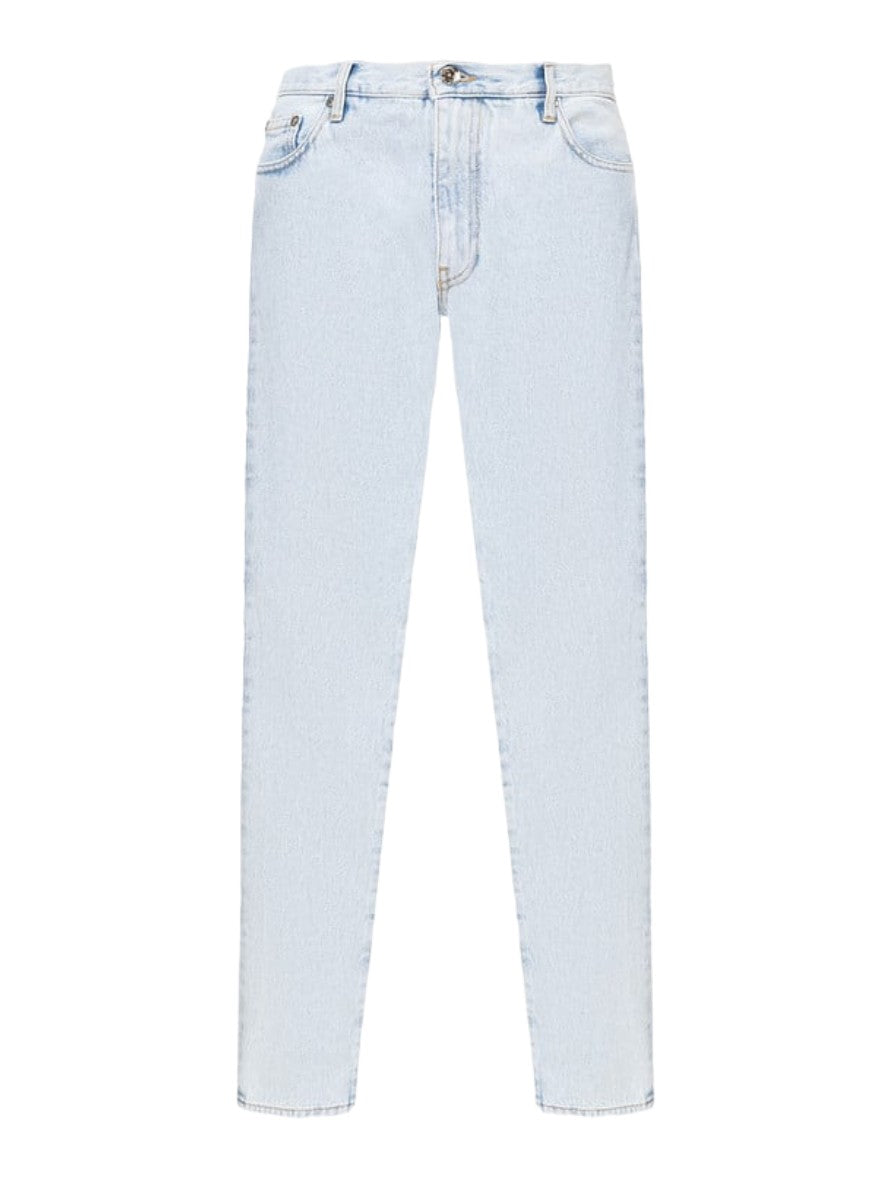 Jeans Off-White OMYA102C99DEN004 - SanShopLuxury - 45, 46, 47, 48, 50, Abbigliamento, Autunno/Inverno, Azzurro, Blu, Carry Over, Continuativo, Idoneo, Jeans, New, Off-White, Primavera/Estate, Uomo