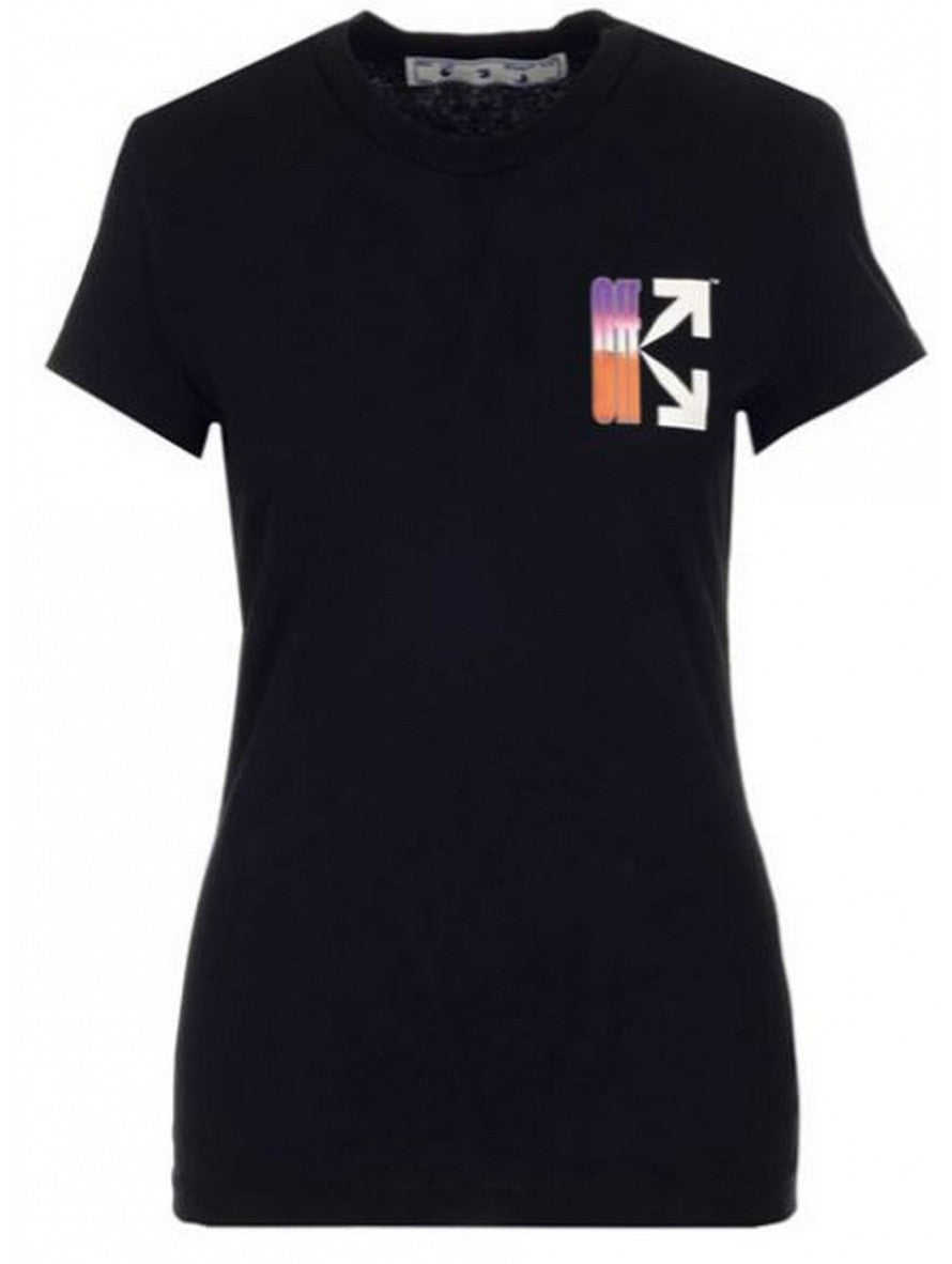 Off-White T-Shirt OWAA040R21JER0011084 - SanShopLuxury - -50%, 2021, Abbigliamento, Donna, L, Nero, Off-White, Outlet, OWAA040R21JER0011084, Primavera/Estate, SS21, T-Shirt, XL