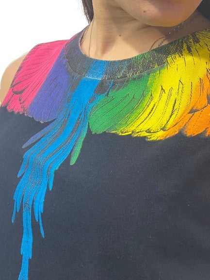 Marcelo Burlon T-Shirt Canotta CWAC015R180110011088 - SanShopLuxury - -50%, 2018, Abbigliamento, Donna, Marcelo Burlon, Nero, Outlet, Primavera/Estate, S, SS18, T-Shirt Canotta, Ultimo