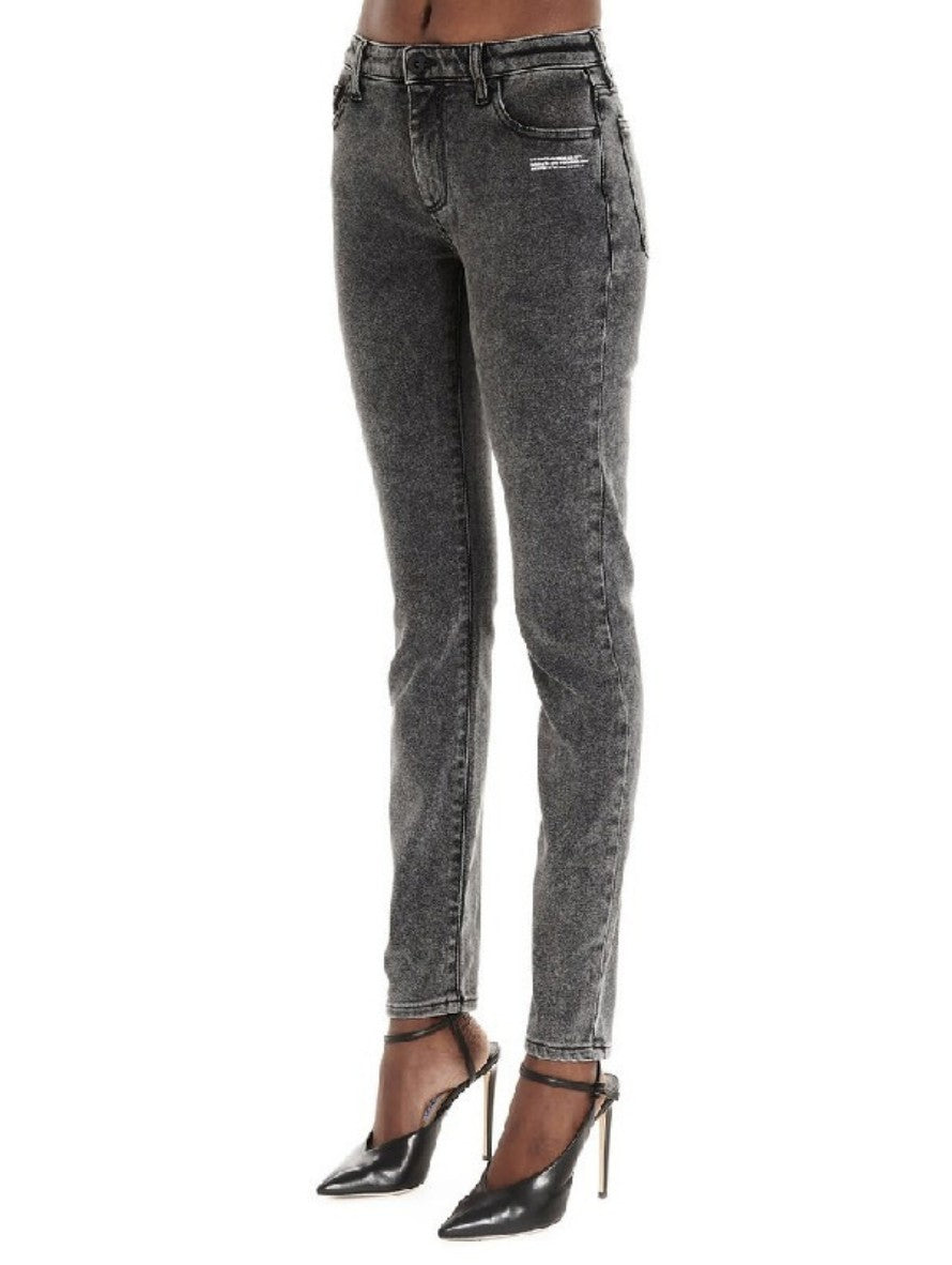 Off-White Jeans OWYA003R20E96068/7500 - SanShopLuxury - -50%, 2020, 40, 44, Abbigliamento, Autunno/Inverno, Continuativo, Donna, Grigio, Jeans, Off-White, Outlet, Primavera/Estate, Skinny, SS20