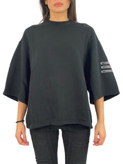 Rick Owens Drkshdw Felpa DS18S3230/FER3 - SanShopLuxury - -50%, 2018, Abbigliamento, Bianco, Donna, Felpa, L, M, Nero, Outlet, Primavera/Estate, Rick Owens Drkshdw, S, SS18