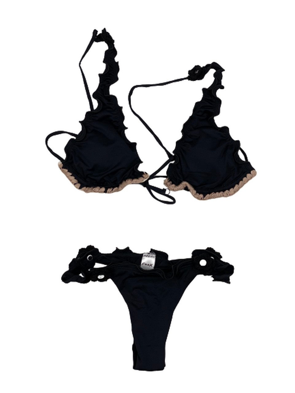 F**K Costume FK19-G315 - SanShopLuxury - -50%, 2018, Abbigliamento, Beachwear, Costume, Donna, F**K, L, M, Nero, Outlet, Primavera/Estate, SS18, Triangolo, XL