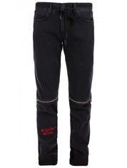 Off-White Jeans OMYA004S188120261020 - SanShopLuxury - -50%, 2018, Abbigliamento, Jeans, Nero, Off-White, Outlet, Primavera/Estate, SS18, Ultimo, Uomo