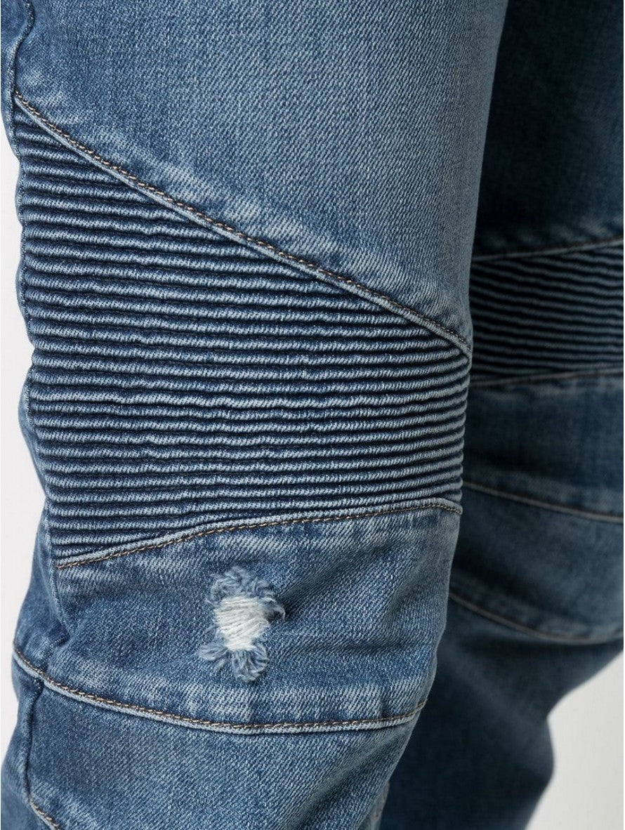 Balmain Jeans VH1MH005031D/6AA - SanShopLuxury - -50%, 2021, 46, 48, 52, Abbigliamento, Autunno/Inverno, Balmain, Blu, Continuativo, Jeans, Outlet, Primavera/Estate, SS21, Uomo