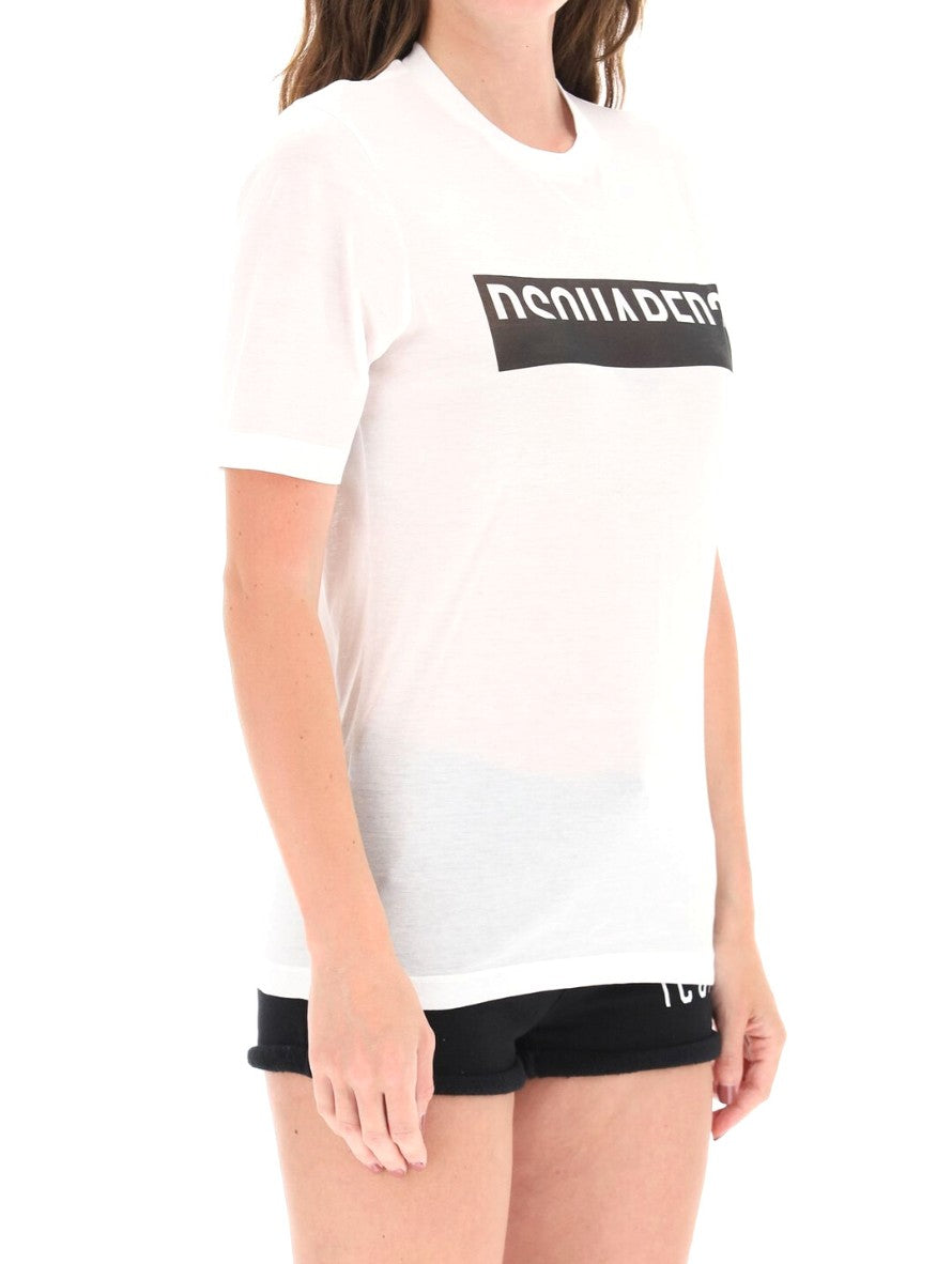 Dsquared2 T-Shirt S75GD0153/S23848100 - SanShopLuxury - -50%, 2021, Abbigliamento, Bianco, Donna, Dsquared2, M, Outlet, Primavera/Estate, SS21, T-Shirt, Ultimo, XL