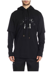 Marcelo Burlon Felpa CMAB025R19001135 - SanShopLuxury - -50%, 2019, Abbigliamento, Con Cappuccio, Felpa, L, M, Marcelo Burlon, Nero, Outlet, Primavera/Estate, S, SS19, Uomo
