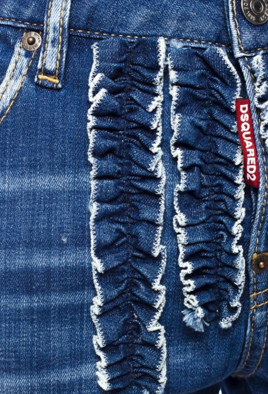 Dsquared2 Jeans S72LB0045 470 - SanShopLuxury - -50%, 2018, 44, Abbigliamento, Autunno/Inverno, Blu, Continuativo, Donna, Dsquared2, Jeans, Outlet, Primavera/Estate, SS18, Ultimo