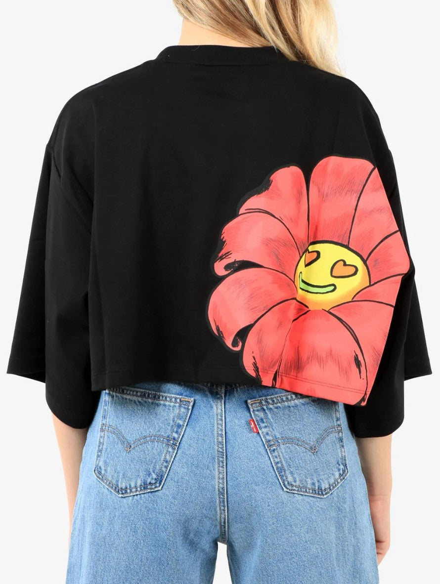 Gcds T-Shirt SS21W020169 - SanShopLuxury - -50%, 2021, Abbigliamento, Bianco, Crop, Donna, Gcds, L, Nero, Outlet, Primavera/Estate, SS21, T-Shirt, XL