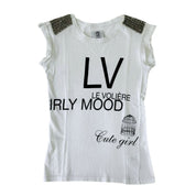 Le Voliere T-Shirt WS16T50JW - SanShopLuxury - -70%, 2016, Abbigliamento, Bianco, Donna, Le Voliere, Outlet, Primavera/Estate, SS16, T-Shirt, Ultimo, XS