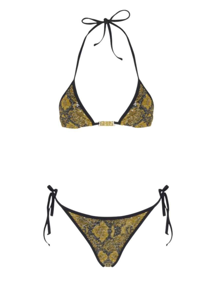 Gcds Costume SS22W720711 - SanShopLuxury - 2022, Abbigliamento, Beachwear, Costume, Donna, Gcds, Giallo, Idoneo, L, M, Outlet, Primavera/Estate, S, SS22, Triangolo