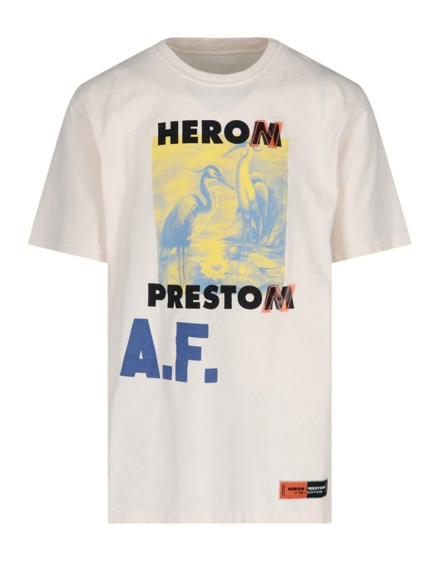 Heron Preston T-Shirt HMAA026S22JER004 - SanShopLuxury - 2022, Abbigliamento, Bianco, Heron Preston, L, M, Nero, Outlet, Primavera/Estate, S, SS22, T-Shirt, Uomo, XL
