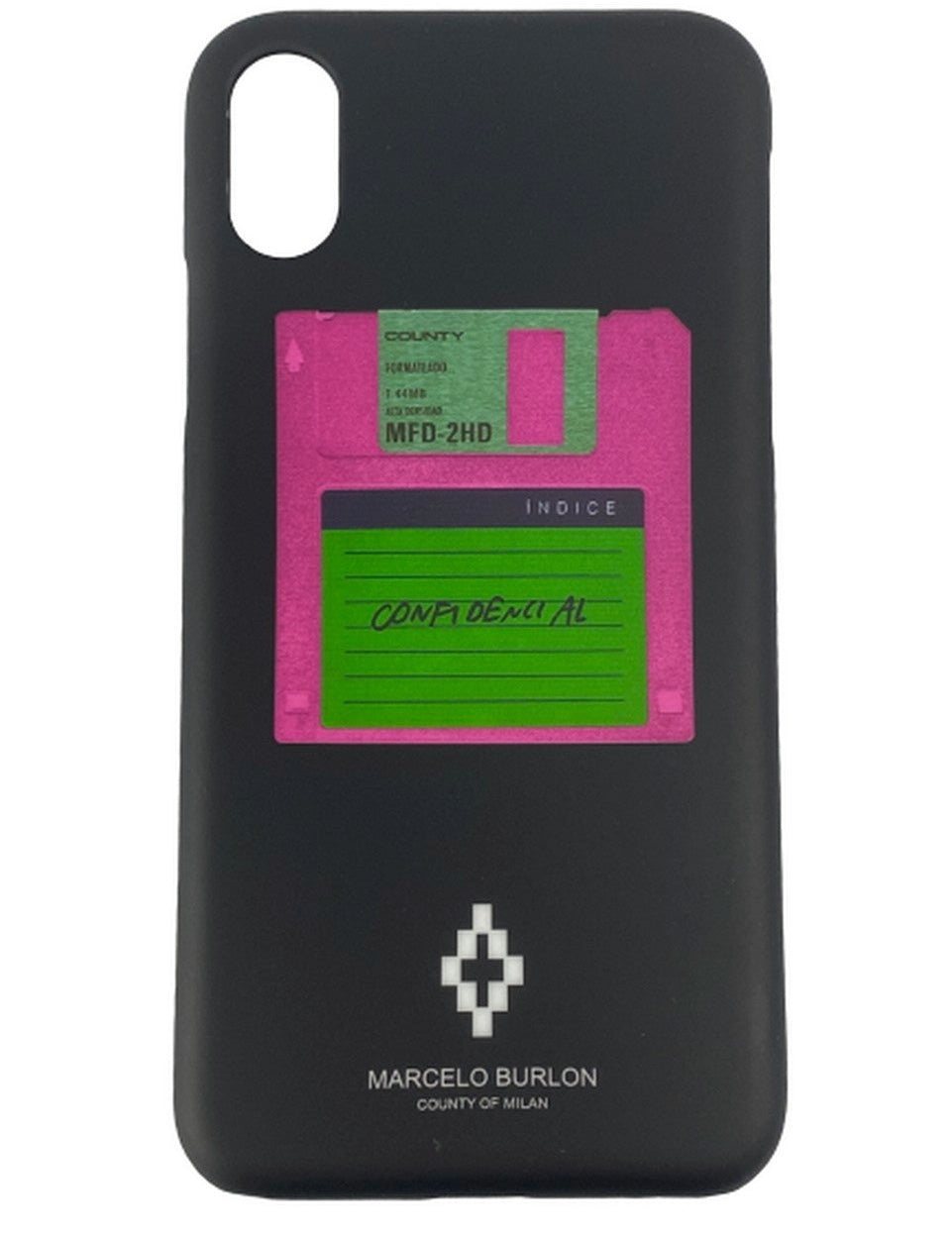 Marcelo Burlon Smartphone Cover CMPA007S19008016 1088 - SanShopLuxury - -50%, 2019, Abbigliamento, Accessori, Donna, Iphone X-Xs, Marcelo Burlon, Nero, Outlet, Smartphone Cover, Unica, UNISEX, Uomo