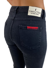 Takutea Jeans TARINGA JABU - SanShopLuxury - -50%, 2018, 40, Abbigliamento, Donna, Jeans, Nero, Outlet, Primavera/Estate, SS18, Takutea