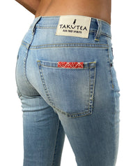 Takutea Jeans WIND TYPHOON - SanShopLuxury - -50%, 2018, 41, 42, 43, 44, Abbigliamento, Blu, Donna, Jeans, Outlet, Primavera/Estate, SS18, Takutea