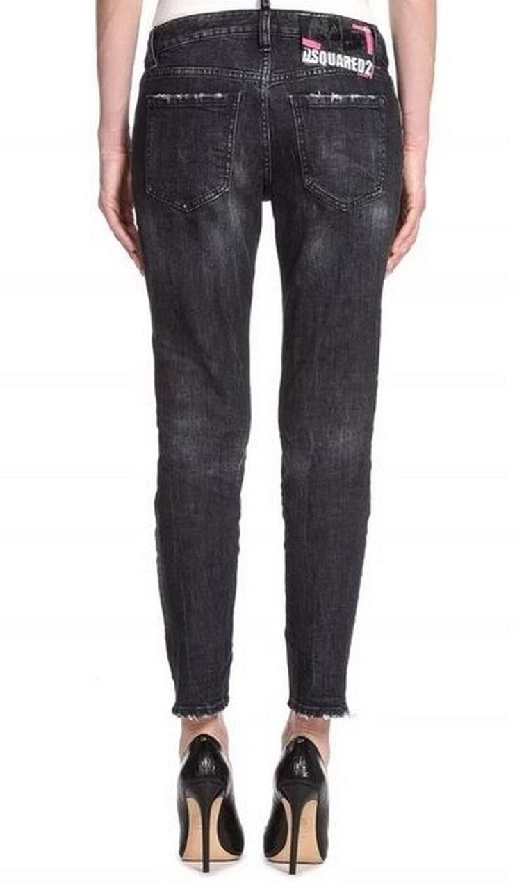 Dsquared2 Jeans S75LB0094 900 - SanShopLuxury - -50%, 2018, 40, 42, Abbigliamento, Autunno/Inverno, Continuativo, Donna, Dsquared2, Grigio, Jeans, Outlet, Primavera/Estate, SS18