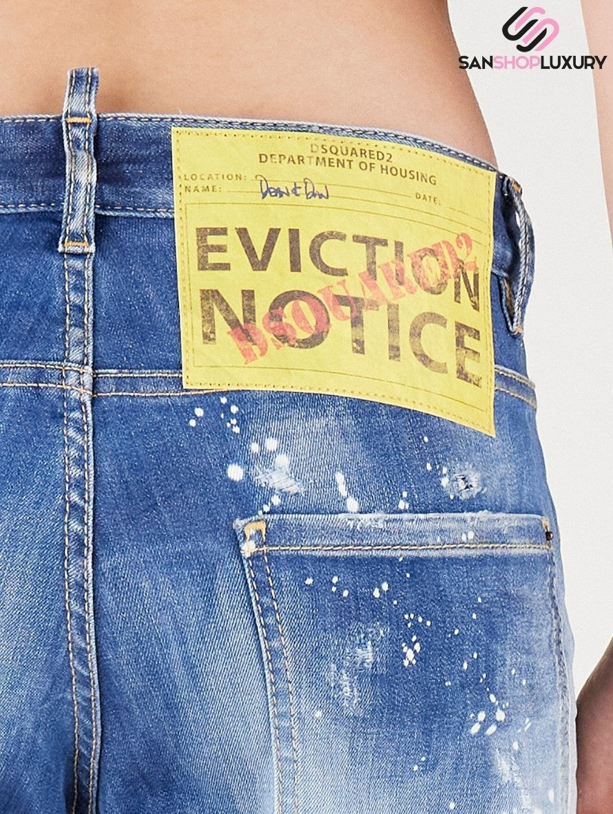 Dsquared2 Jeans S75LB0594 S30789 470 - SanShopLuxury - 2022, 38, 40, 42, 44, Abbigliamento, Autunno/Inverno, Blu, Continuativo, Donna, Dsquared2, Idoneo, Jeans, Outlet, Primavera/Estate, SS22