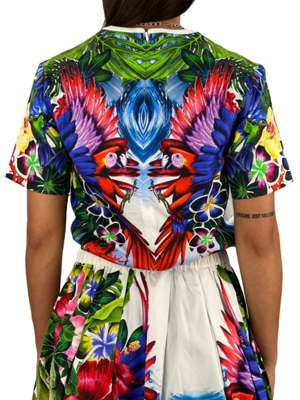 Dsquared2 T-Shirt S73NC0453 001S - SanShopLuxury - -70%, 2016, 38, 40, Abbigliamento, Donna, Dsquared2, Multicolore, Outlet, Primavera/Estate, SS16, T-Shirt