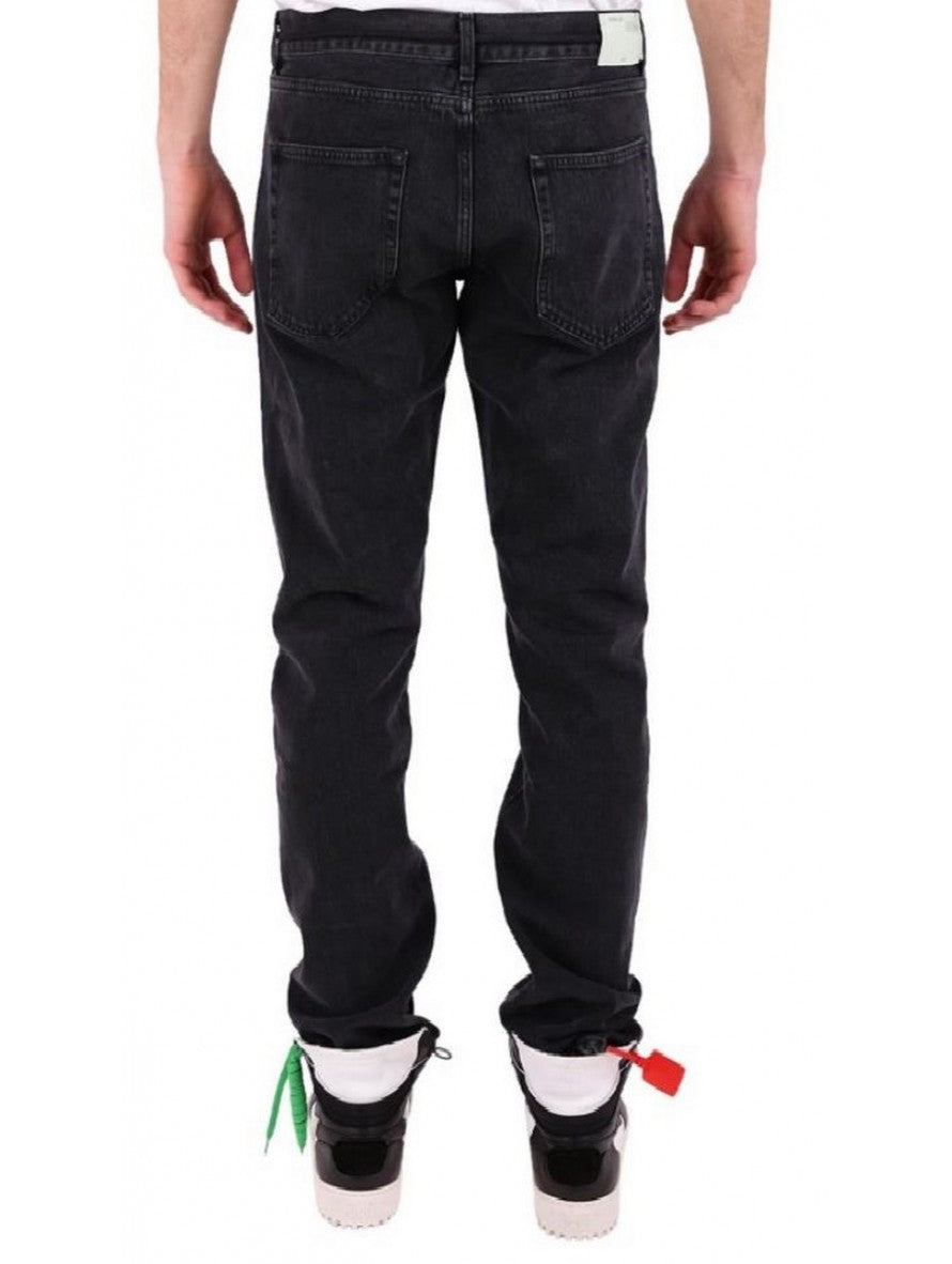 Off-White Jeans OMYA004S188120261020 - SanShopLuxury - -50%, 2018, Abbigliamento, Jeans, Nero, Off-White, Outlet, Primavera/Estate, SS18, Ultimo, Uomo