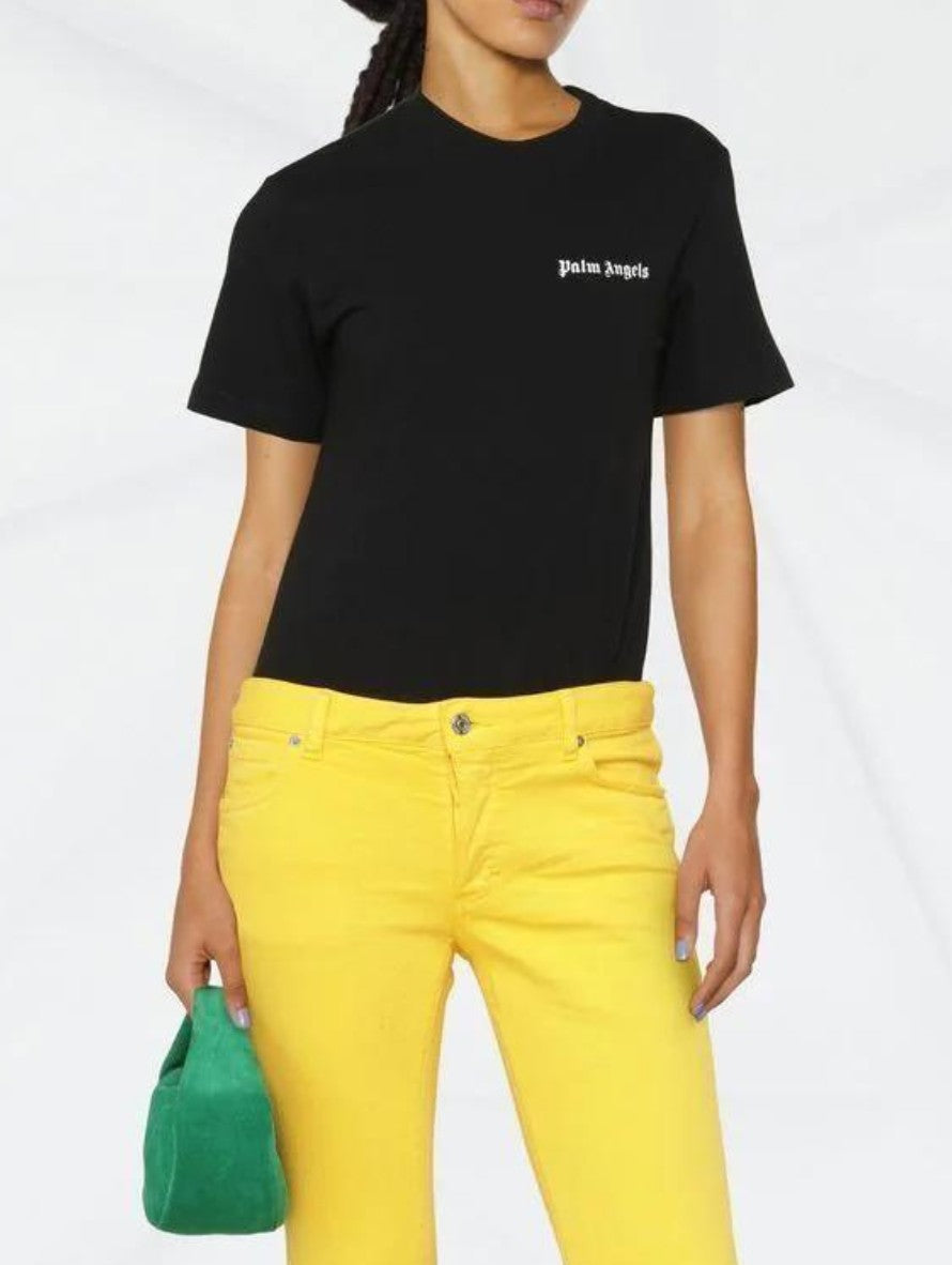 T-Shirt Palm Angels PWAA044C99JER001 - SanShopLuxury - Abbigliamento, Autunno/Inverno, Bianco, Carry Over, Continuativo, Donna, Idoneo, L, M, Nero, New, Palm Angels, Primavera/Estate, T-Shirt, Ultimo