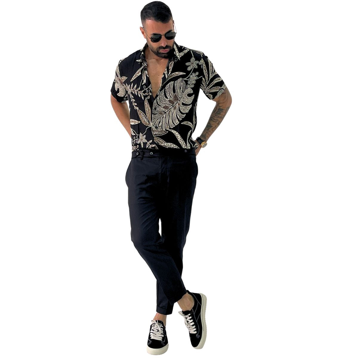 Chiodi Milano Camicie 0178 - SanShopLuxury - 2023, Abbigliamento, Camicie, Chiodi Milano, L, M, Nero, Outlet, Primavera/Estate, SS23, Uomo, XL, XXL