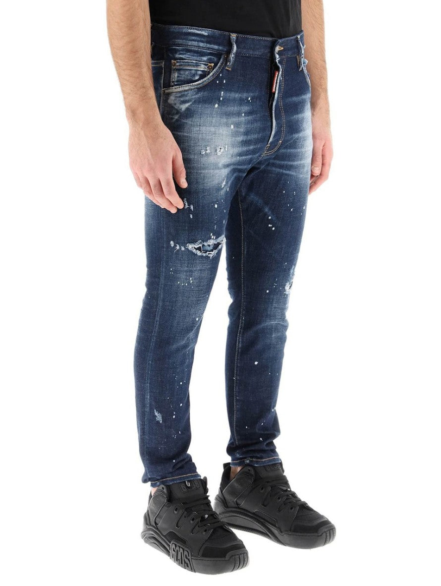 Dsquared2 Jeans S74LB1295 - SanShopLuxury - 2023, 46, 48, 50, 52, Abbigliamento, Autunno/Inverno, Blu, Continuativo, Dsquared2, Idoneo, Jeans, Outlet, Primavera/Estate, SS23, Uomo