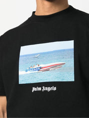 Palm Angels T-Shirt PMAA001S23JER003 - SanShopLuxury - 2023, Abbigliamento, Autunno/Inverno, Continuativo, Idoneo, L, M, Nero, Outlet, Palm Angels, Primavera/Estate, S, SS23, T-Shirt, Uomo, XL