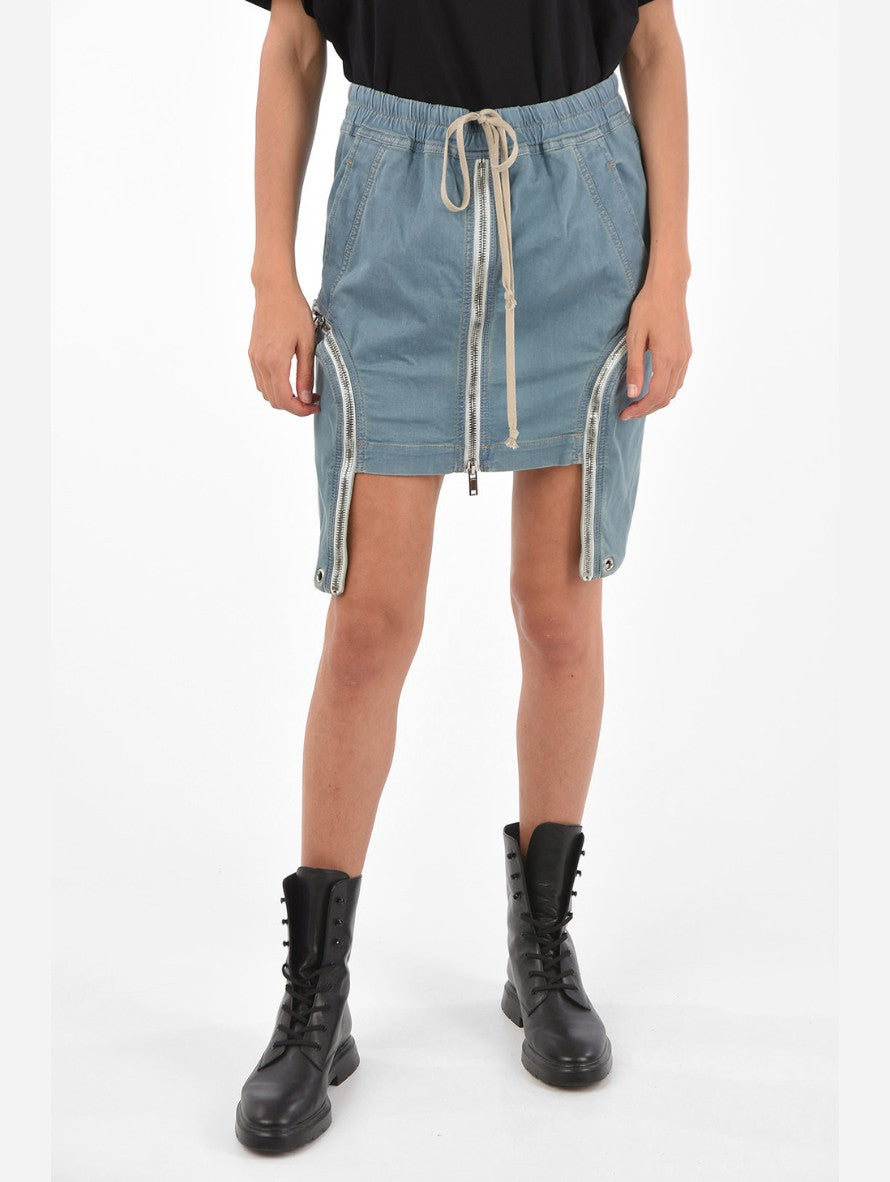 Rick Owens Drkshdw Gonna DS20S5344/SLSB 06 - SanShopLuxury - -50%, 2020, Abbigliamento, Blu, Donna, Gonna, M, Outlet, Primavera/Estate, Rick Owens Drkshdw, S, SS20