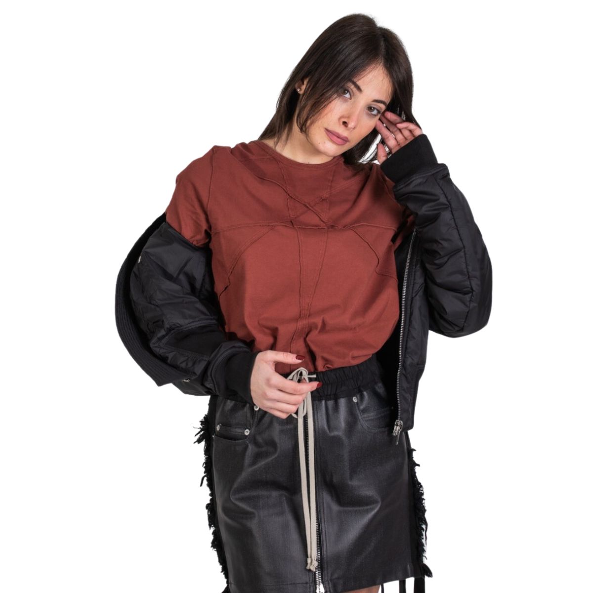 Rick Owens Drkshdw T-Shirt DS21S2205/RNEM4 - SanShopLuxury - -50%, 2021, Abbigliamento, Bianco, Donna, L, M, Outlet, Primavera/Estate, Rick Owens Drkshdw, Rosso, S, SS21, T-Shirt