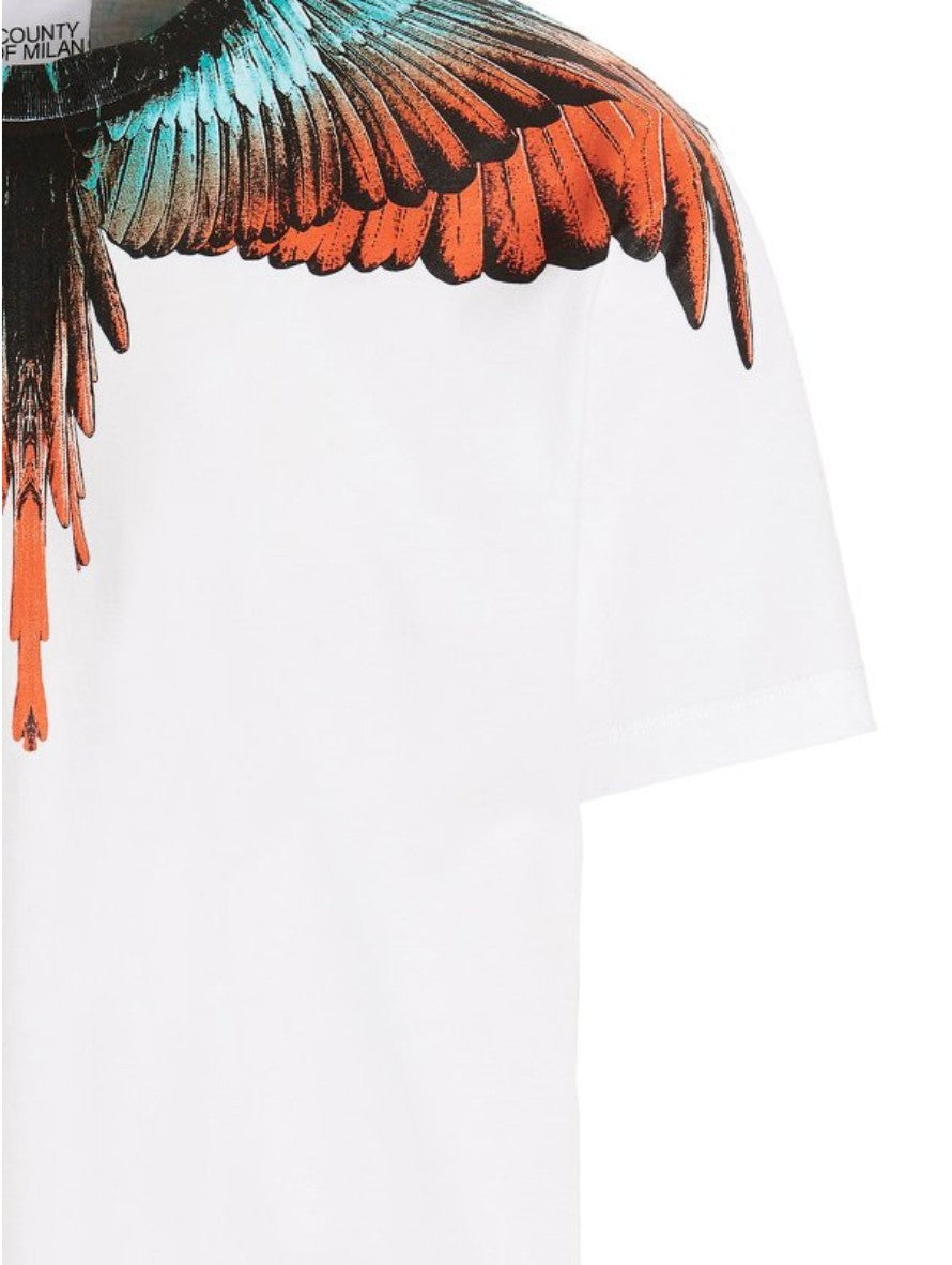 Marcelo Burlon T-Shirt CMAA018S23JER001 - SanShopLuxury - 2023, Abbigliamento, Bianco, L, M, Marcelo Burlon, Nero, Nero-Rosso, Outlet, Primavera/Estate, S, SS23, T-Shirt, Uomo, XL, XXL