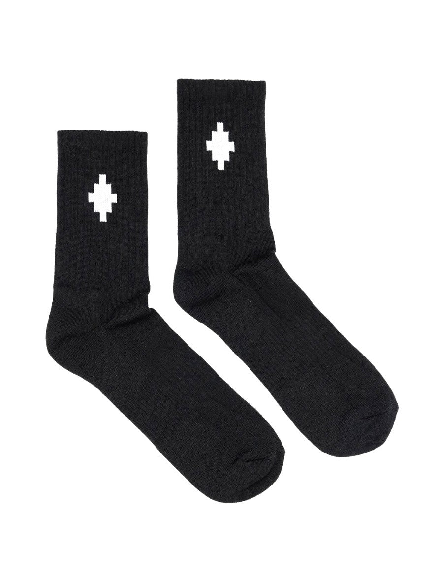 Marcelo Burlon Calzini CMRA015C99KNI001 - SanShopLuxury - 2023, Abbigliamento, Accessori, Autunno/Inverno, Calzini, Carry Over, Continuativo, Corto, Idoneo, Marcelo Burlon, Nero, New, Primavera/Estate, Unica, Uomo