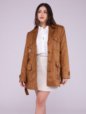 Marc Ellis Giacca ME035 - SanShopLuxury - 2023, 38, 40, Abbigliamento, Donna, Giacca, Marc Ellis, Marrone, Outlet, Primavera/Estate, SS23