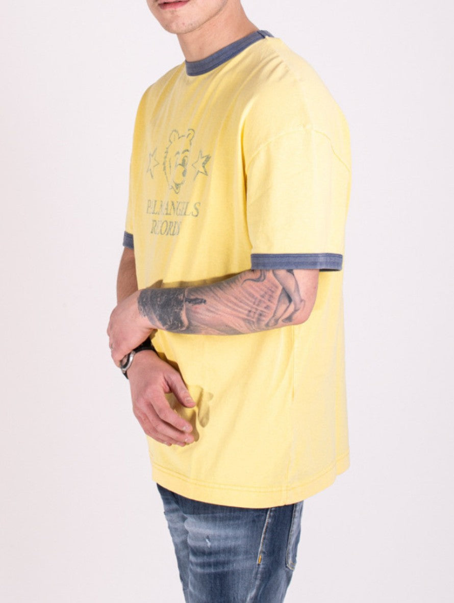 Palm Angels T-Shirt PMAA062R21JER0011846 - SanShopLuxury - -50%, 2021, Abbigliamento, Giallo, L, M, Outlet, Palm Angels, Primavera/Estate, S, SS21, T-Shirt, Uomo, XXL