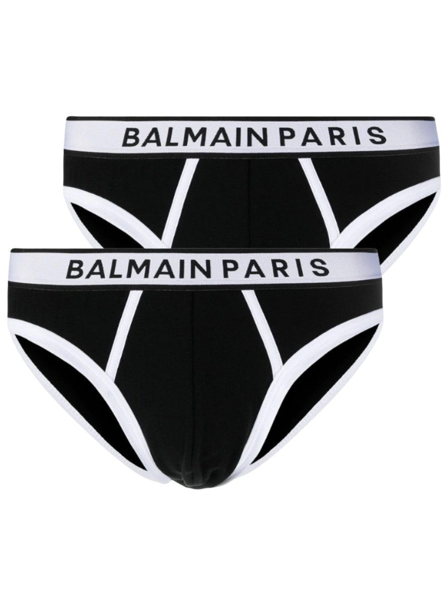 Balmain Slip BRX405200 - SanShopLuxury - Autunno/Inverno, Balmain, Carry Over, Continuativo, Idoneo, Intimo, L, M, Nero, Nero-Bianco, New, Primavera/Estate, S, Slip, Ultimo, Uomo, XL