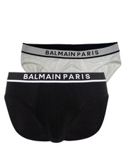 Balmain Slip BRX405200M - SanShopLuxury - Autunno/Inverno, Balmain, Carry Over, Continuativo, Idoneo, Intimo, Multicolore, Nero, Nero-Bianco, New, Primavera/Estate, Slip, Uomo, XL, XXL