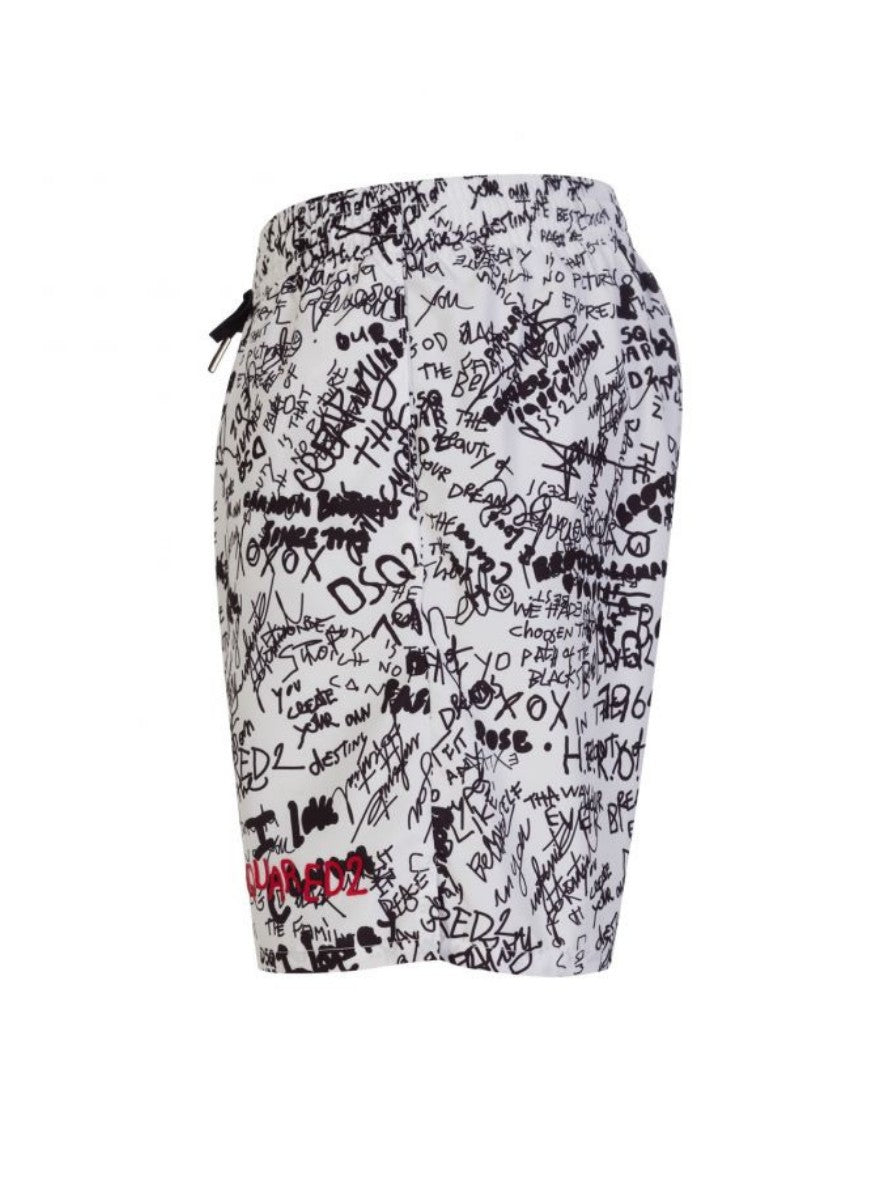 Dsquared2 Costume D7B544190 - SanShopLuxury - 2022, 46, 48, 50, 52, Abbigliamento, Beachwear, Bianco, Costume, Dsquared2, Idoneo, Nero, Outlet, Pantaloncino, Primavera/Estate, SS22, Uomo