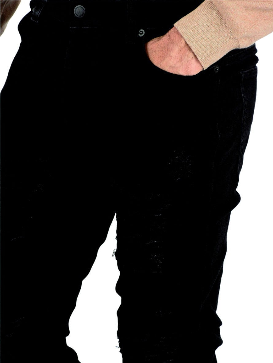 Marcelo Burlon Jeans CMCE010S17238062 - SanShopLuxury - -70%, 2017, 46, Abbigliamento, Jeans, Marcelo Burlon, Nero, Outlet, Primavera/Estate, SS17, Uomo