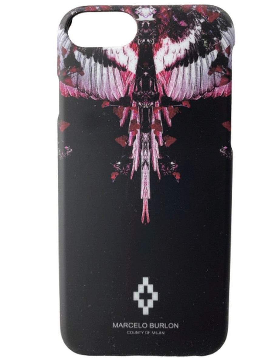 Marcelo Burlon Smartphone Cover CWPA006F17008297 1088 - SanShopLuxury - -70%, 2017, Abbigliamento, Accessori, Donna, Iphone 7, Marcelo Burlon, Nero, Outlet, Smartphone Cover, Ultimo, Unica