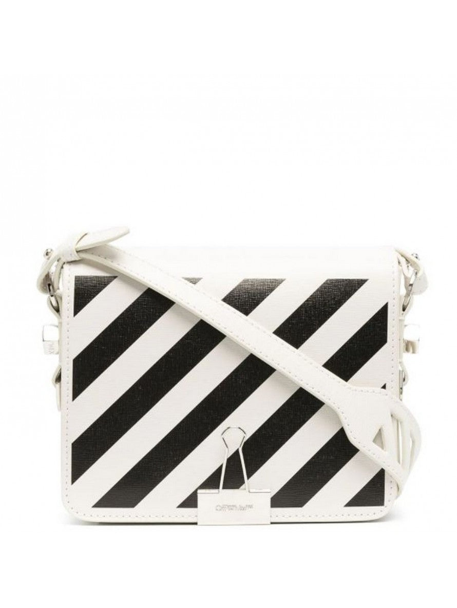 Off-White Borsa Da Spalla OWNN018C99LEA003 - SanShopLuxury - Autunno/Inverno, Bianco, Borsa Da Spalla, Carry Over, Continuativo, Donna, Idoneo, Nero, New, Off-White, Primavera/Estate, Tracolla, Unica, Valigeria