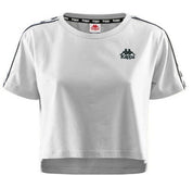 Kappa T-Shirt 303WGQ0 874 - SanShopLuxury - -50%, 2019, Abbigliamento, Bianco, Crop, Donna, Kappa, Outlet, Primavera/Estate, S, SS19, T-Shirt, Ultimo