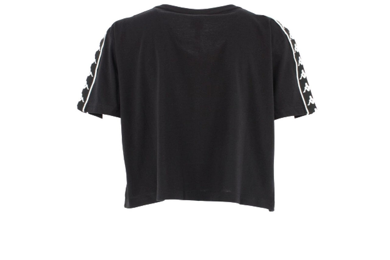 Kappa T-Shirt 303WGQ0 981 - SanShopLuxury - -50%, 2019, Abbigliamento, Crop, Donna, Kappa, Nero, Outlet, Primavera/Estate, S, SS19, T-Shirt, XL