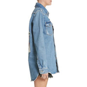 Off-White Giubbino OWYD001R18386009 7388 - SanShopLuxury - -50%, 2018, 42, 46, 48, Abbigliamento, Blu, Donna, Giubbino, Off-White, Outlet, Primavera/Estate, SS18