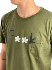 F**K T-Shirt FK18-1641U - SanShopLuxury - -50%, 2018, Abbigliamento, Beachwear, F**K, M, Nero, Outlet, Primavera/Estate, SS18, T-Shirt, Uomo, Verde, XL, XXL