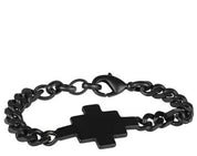 Marcelo Burlon Bracciale CMOA013E20MET001 - SanShopLuxury - -50%, 2020, Argento, Autunno/Inverno, Bracciale, Continuativo, FW20, Gioielleria, Marcelo Burlon, Nero, Outlet, Primavera/Estate, Unica, Uomo