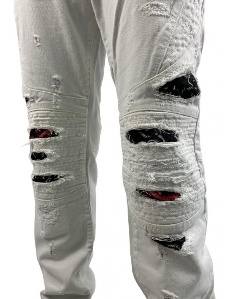 Marcelo Burlon Jeans CMYA004S18758173 - SanShopLuxury - -50%, 2018, 47, Abbigliamento, Bianco, Jeans, Marcelo Burlon, Outlet, Primavera/Estate, SS18, Ultimo, Uomo